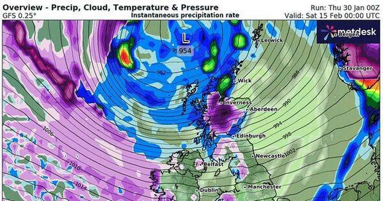 Valentine's Day Snowstorm: 400-Mile-Long Snow Front to Blanket Britain