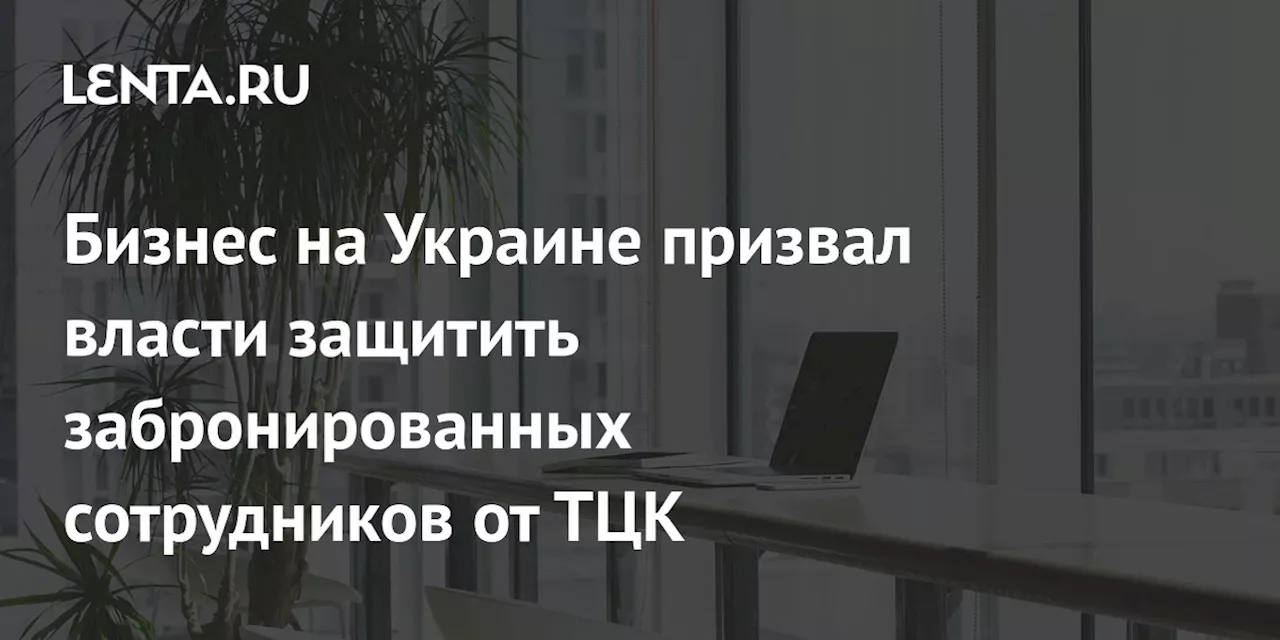 Бизнес на Украине призвал власти защитить забронированных сотрудников от ТЦК