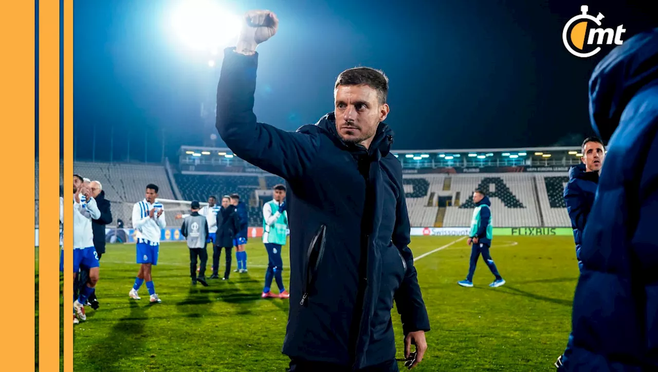 Anselmi celebra su primera victoria en Europa con el Porto