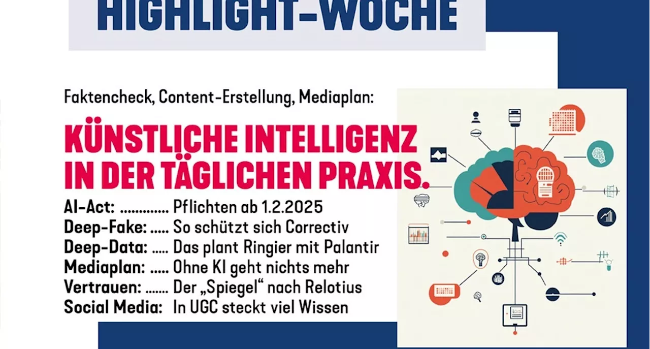 Künstliche Intelligenz: MEEDIA-Highlight-Woche