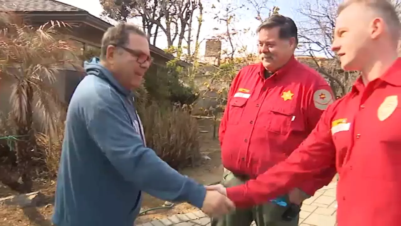 Homeowner Finds Rescuers Who Saved His Home From Wildfire