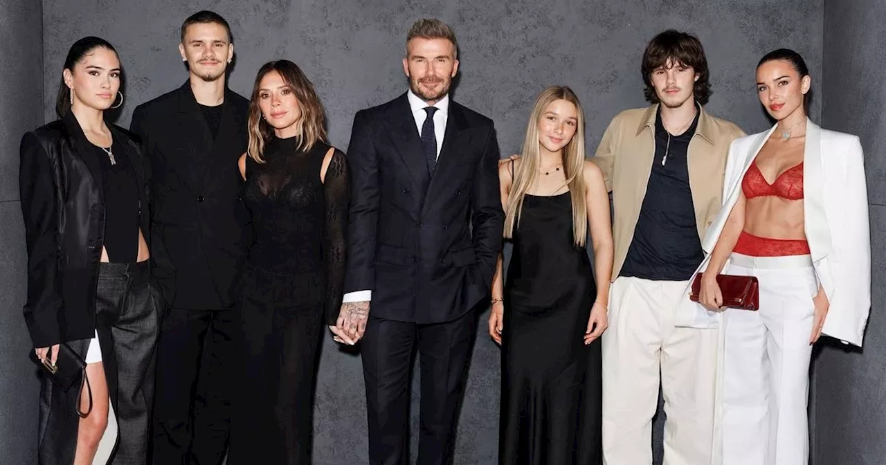 David Beckham supported by Victoria and kids at launch of steamy new campaign