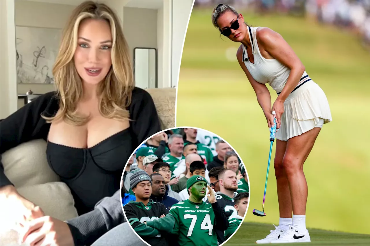 Paige Spiranac shares 'smoking hot golf take' with sport in turmoil — and throws in Jets jab