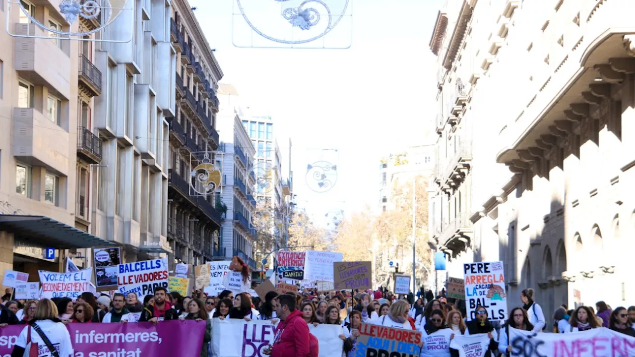 Sin cambios visibles en la enfermería catalana un año después de la huelga indefinida