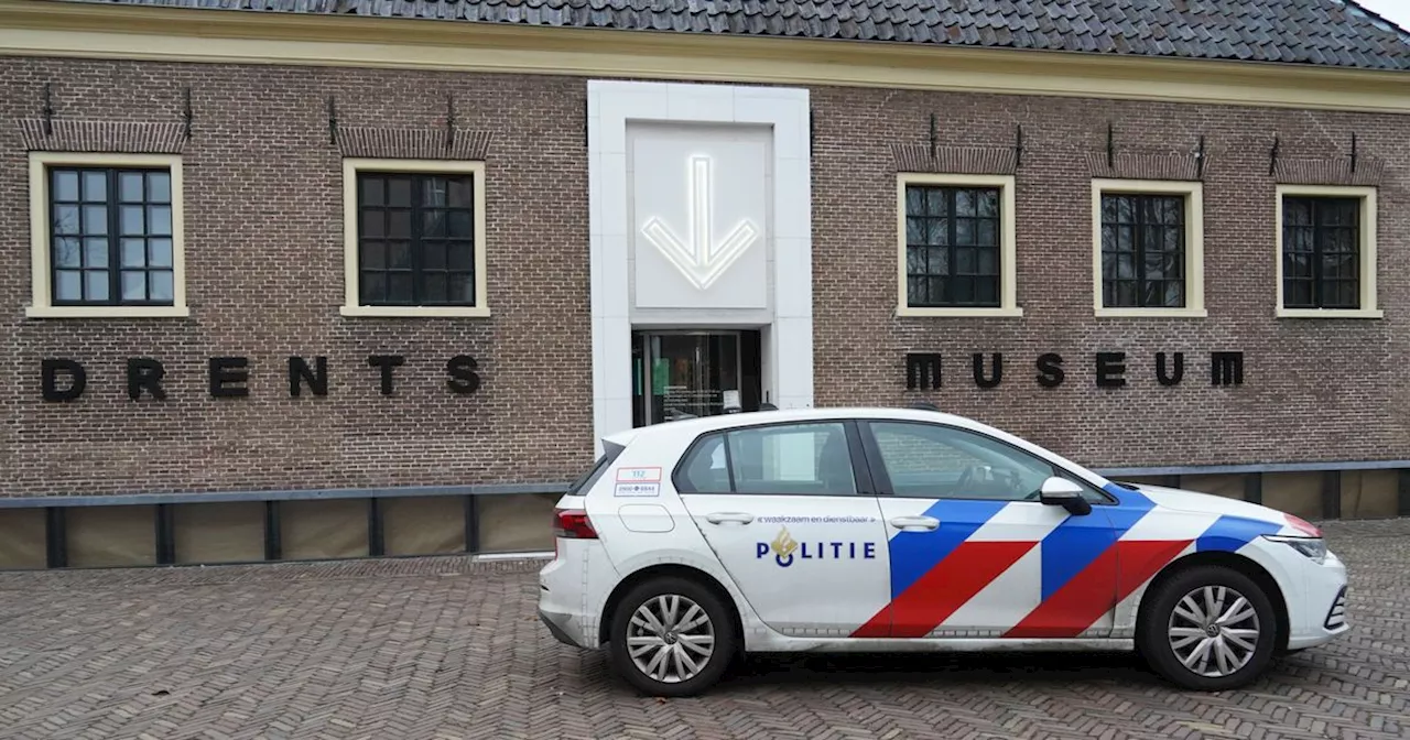 Drie verdachten kunstroof Drents Museum twee weken langer vast