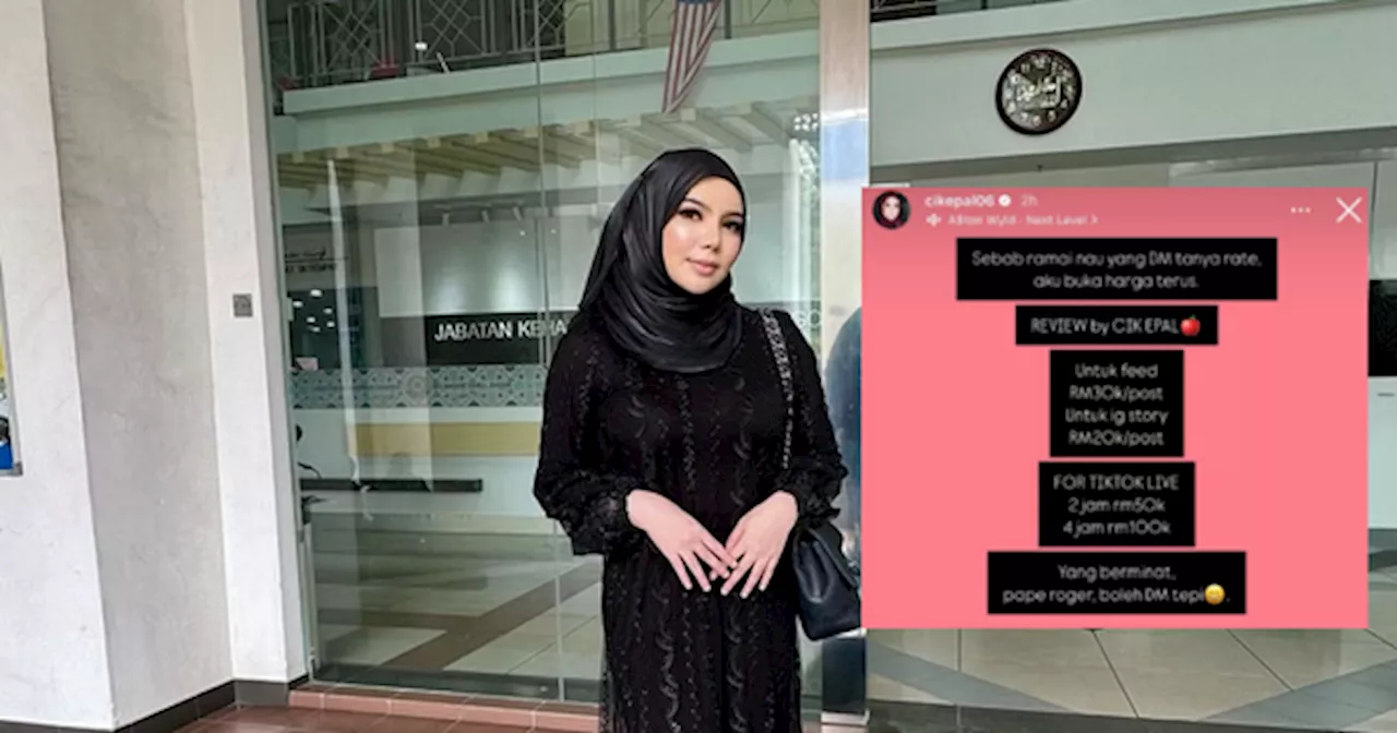 Local Influencer Cik Epal Charges RM100K for TikTok Live Sessions