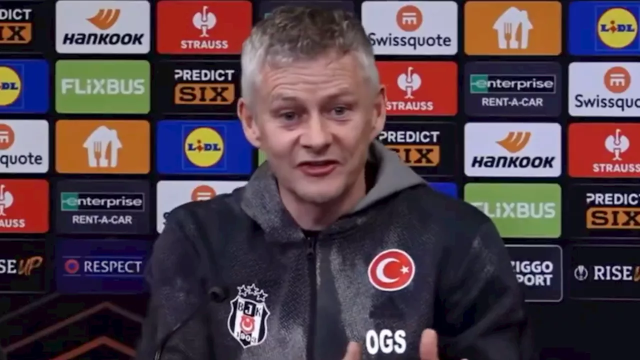 Solskjaer: Besiktas Lacked Scouting Department When I Arrived