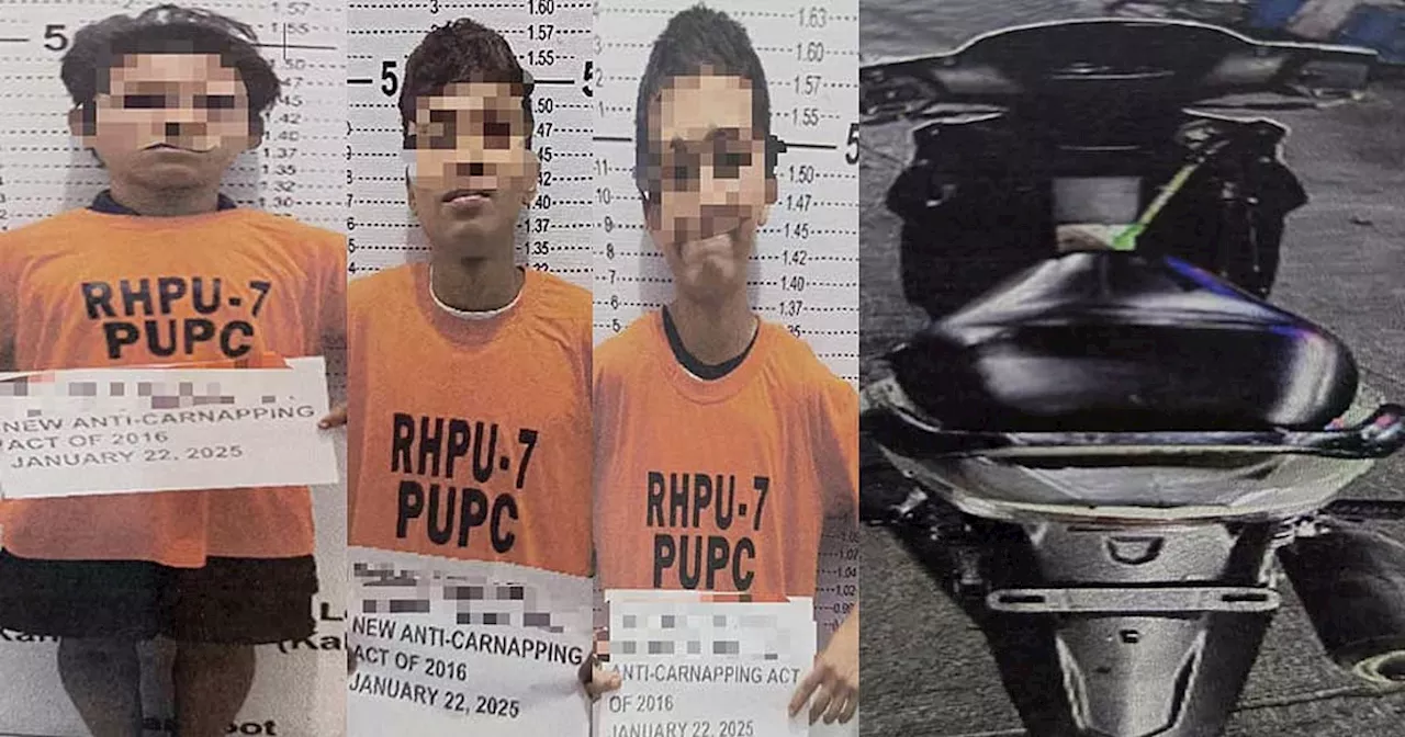 Three Men Arrested for Pushing Stolen Motorcycle in Dumaguete City