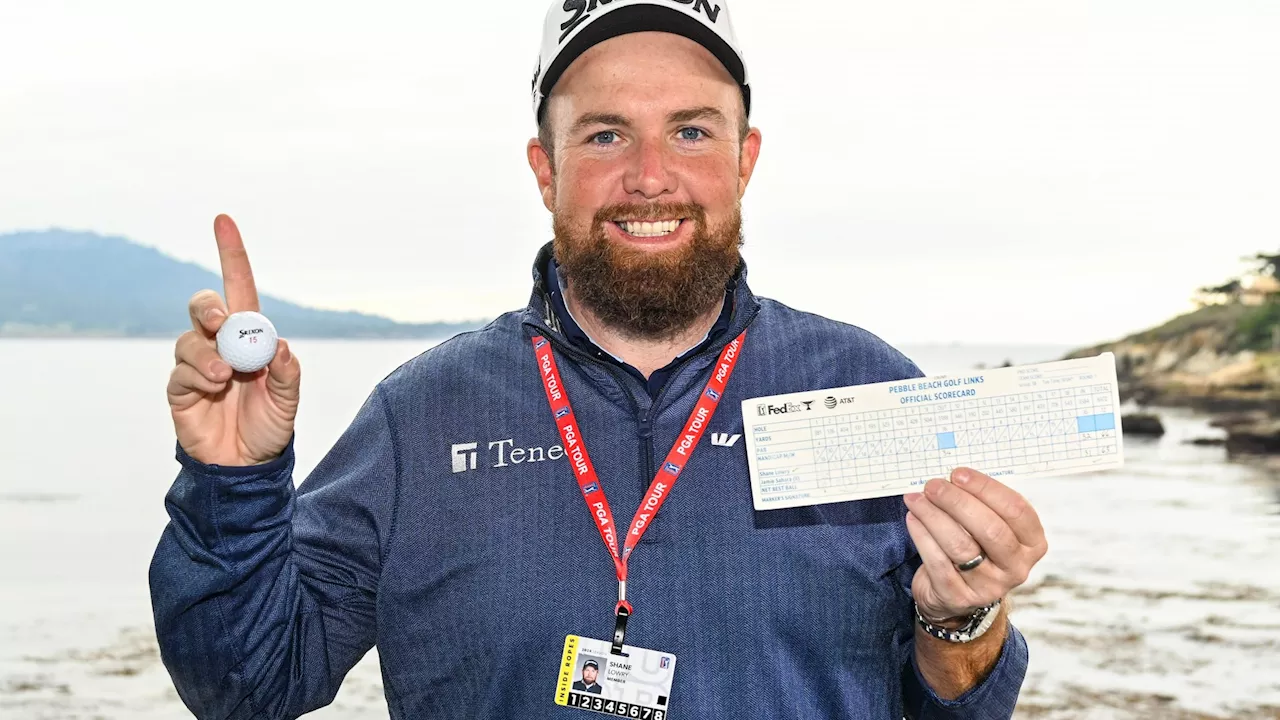 Shane Lowry Celebrates Hole-in-One at Pebble Beach Pro-Am with a Bucket of Guinness