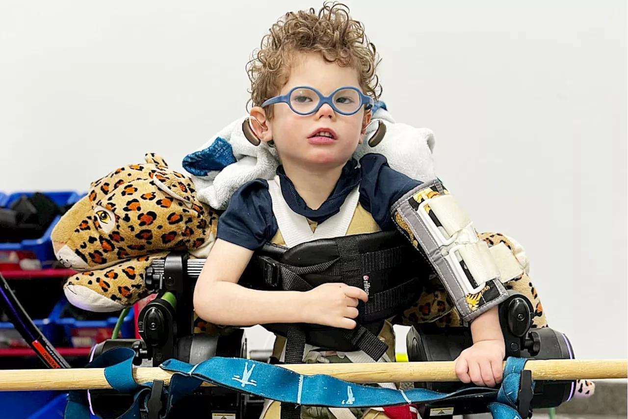 VIDEO: Robotic exoskeleton gives gift of walking to B.C. boy