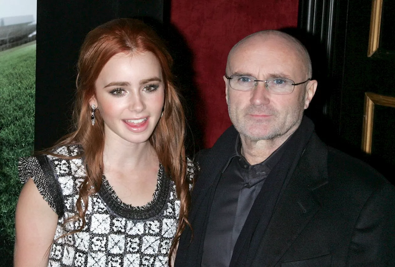 Lily Collins Celebrates Phil Collins 74th Birthday With Rare Photo