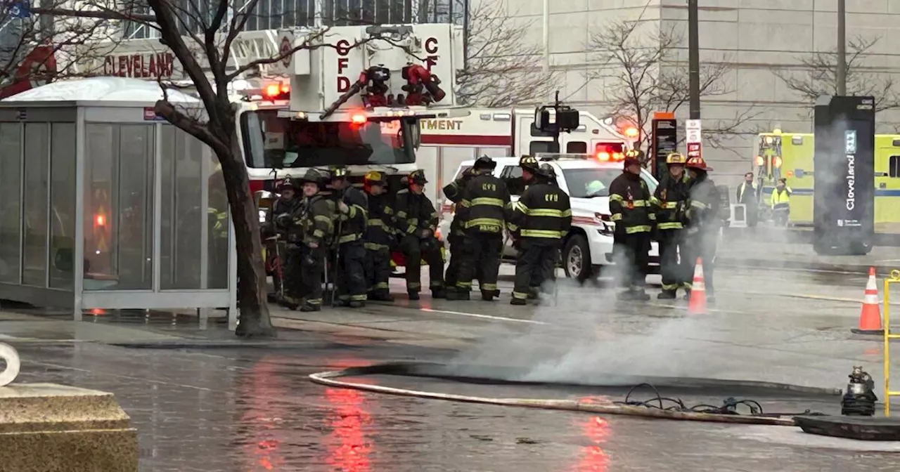 Underground electrical fire outside Justice Center prompts road closures