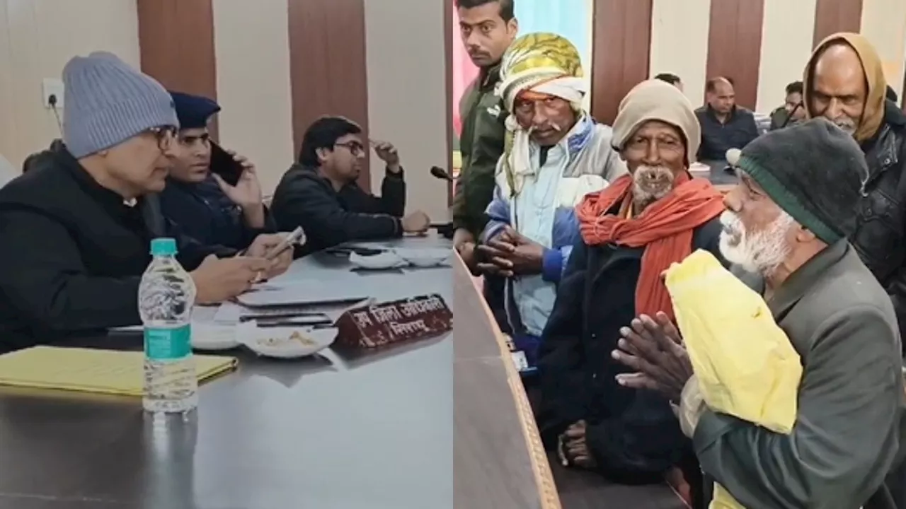 उत्तर प्रदेश: नेत्रहीन बुजुर्ग को कंबल की गुहार, तहसीलदार मोबाइल पर व्यस्त रहा