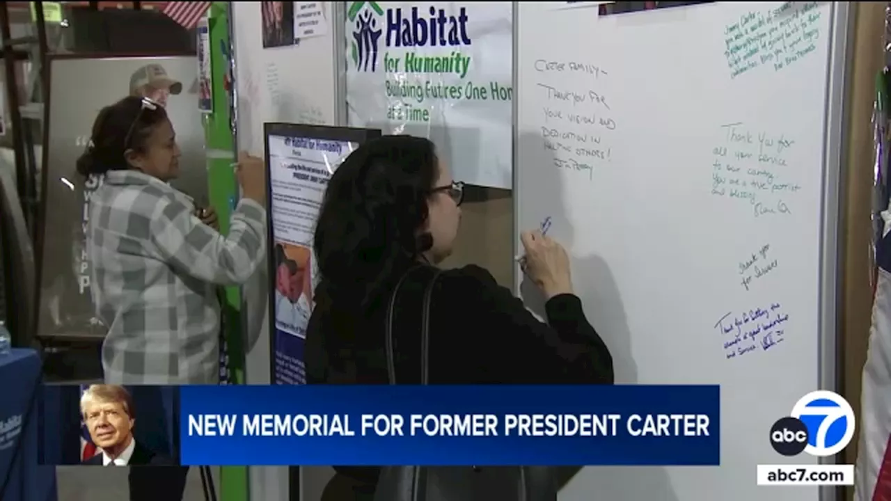 Riverside Habitat for Humanity Honors Jimmy Carter with Memorial