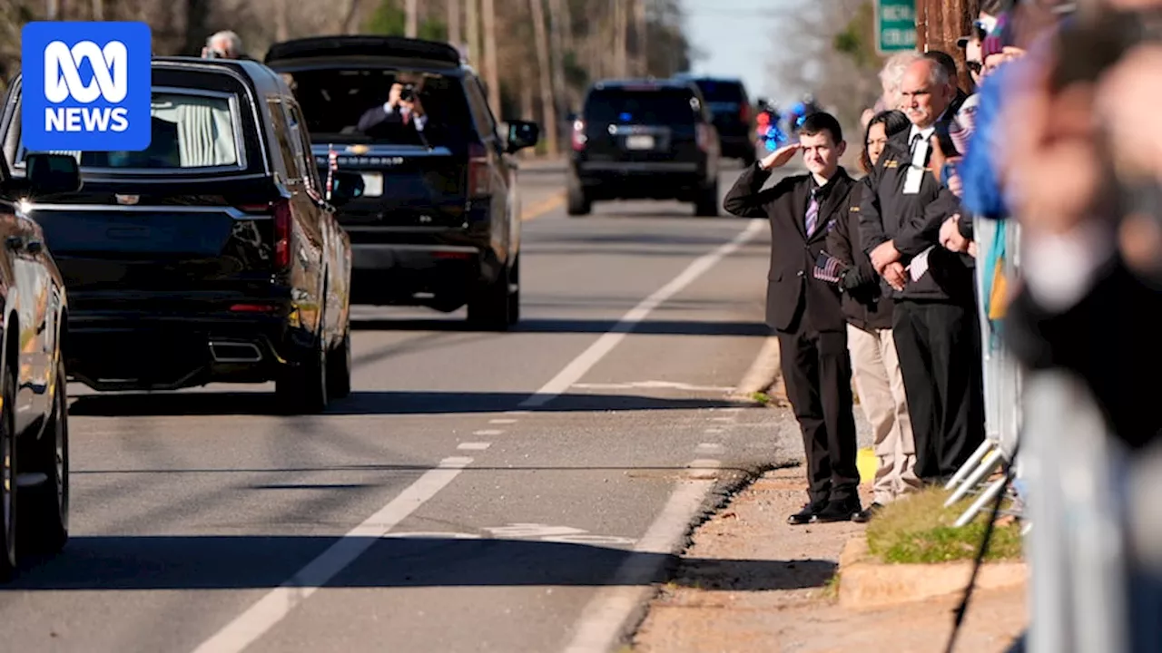 Former US president Jimmy Carter's funeral procession begins in Georgia