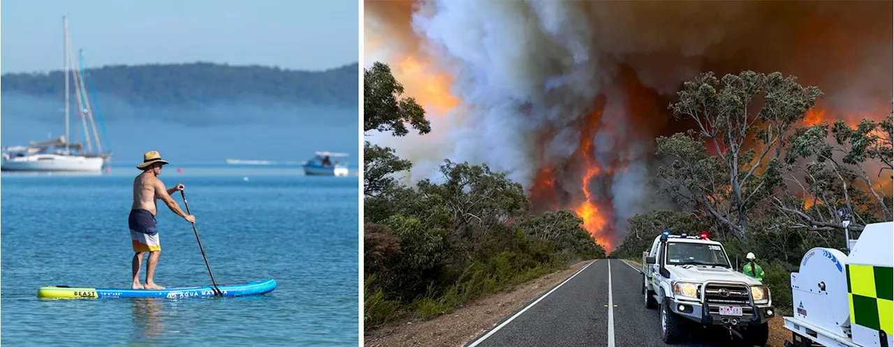 Skogsbrandar i Australien ökar till följd av rekordvarma temperaturer