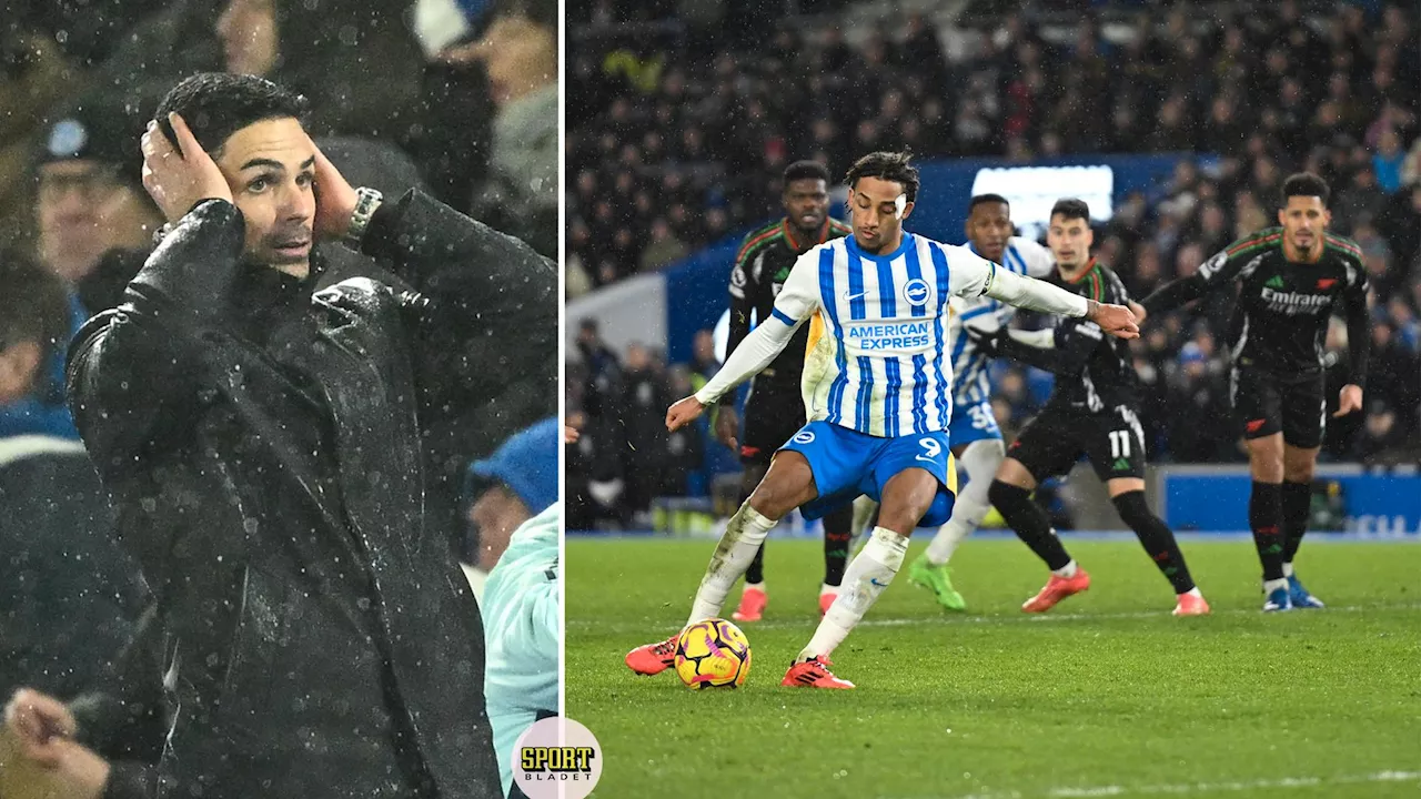 Arsenal saknar segern mot Brighton