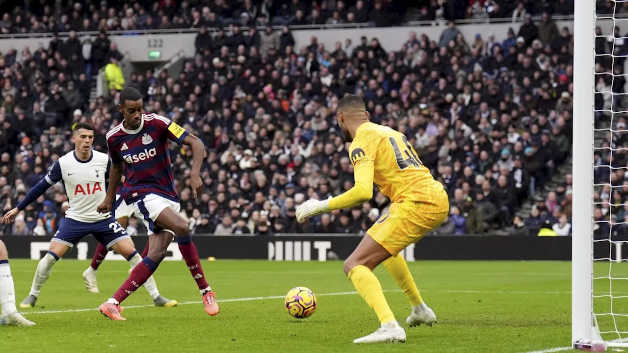 Isak scores again to lead Newcastle to win at Tottenham as Tuchel watches on