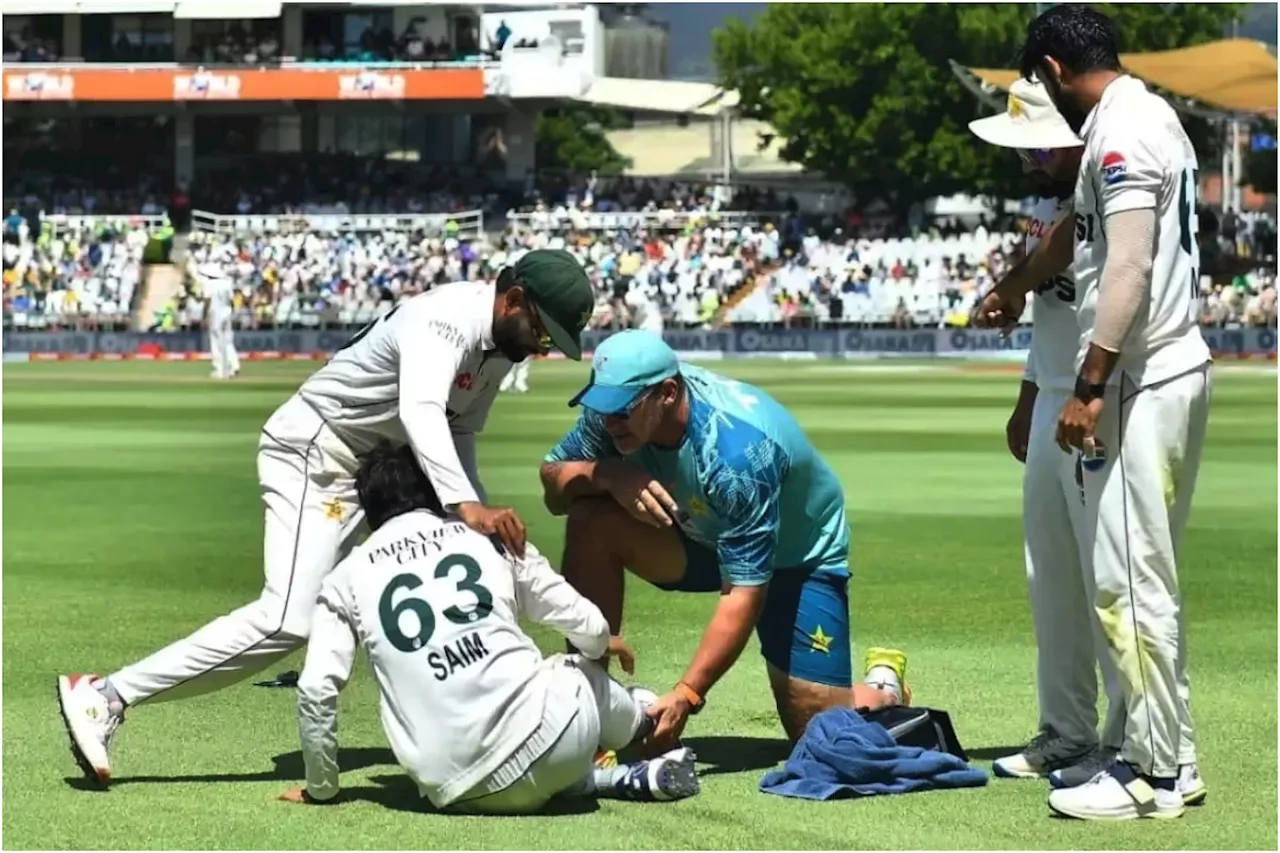 Pakistan’s Saim Ayub ruled out of South Africa Test with ankle injury