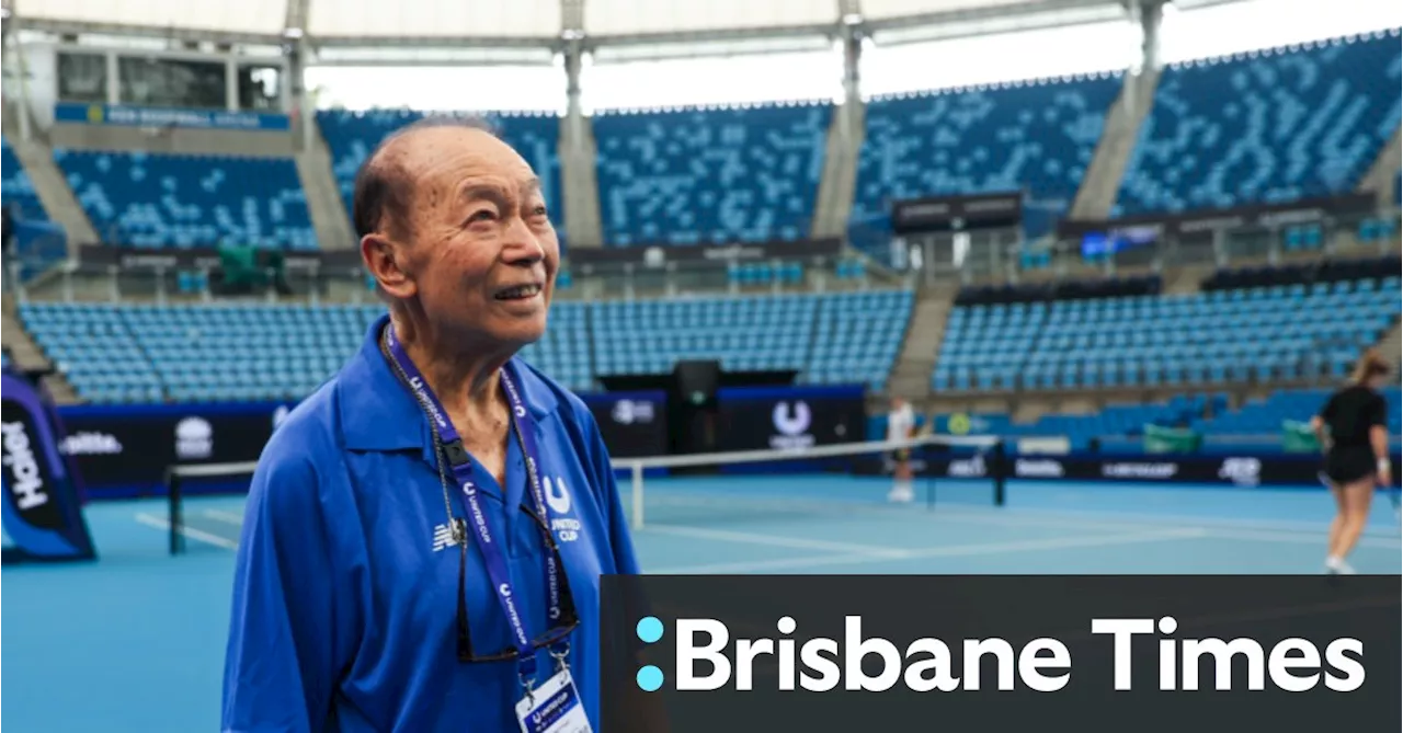 95-Year-Old Tennis Fan Volunteers at United Cup