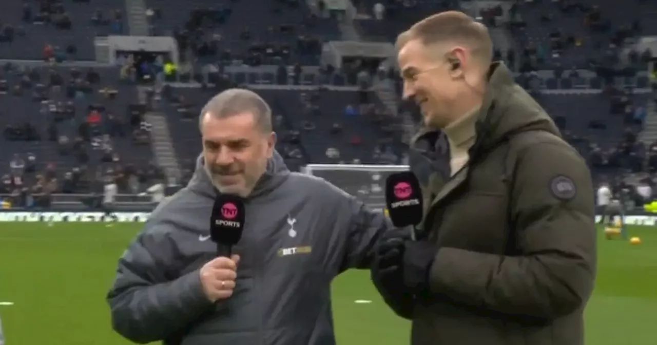 Postecoglou Breaks Character to Greet Former Celtic Keeper Hart