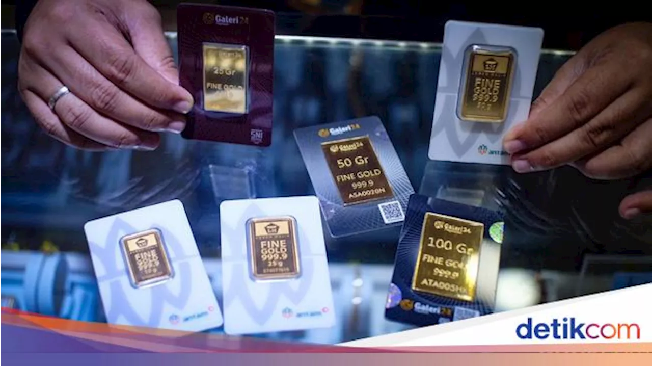 Harga Emas Antam Turun Rp 4.000 Per Gram