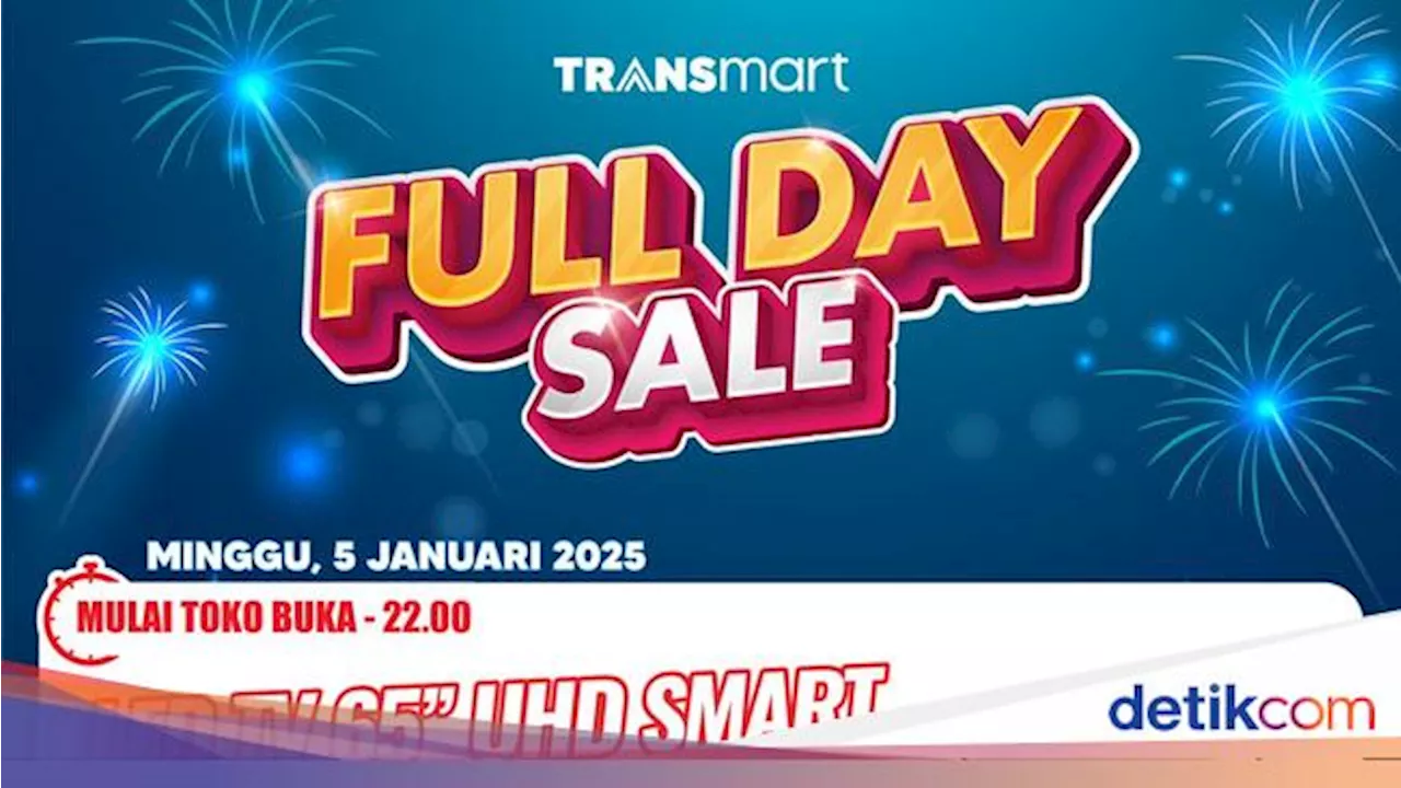 Transmart Full Day Sale: Diskon Hingga 50+20% untuk TV LED dan Produk Lainnya