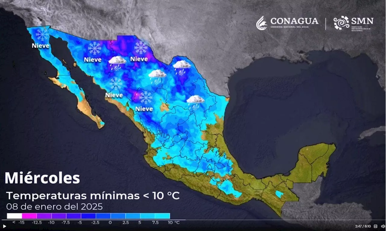 Frente Frío 21 y Segunda Tormenta Invernal Afectarán a México por una Semana