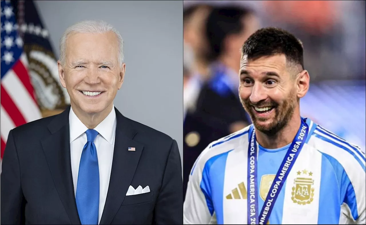 Lionel Messi recibirá la Medalla Presidencial de la Libertad, máximo honor civil estadounidense, por parte del presidente Joe Biden