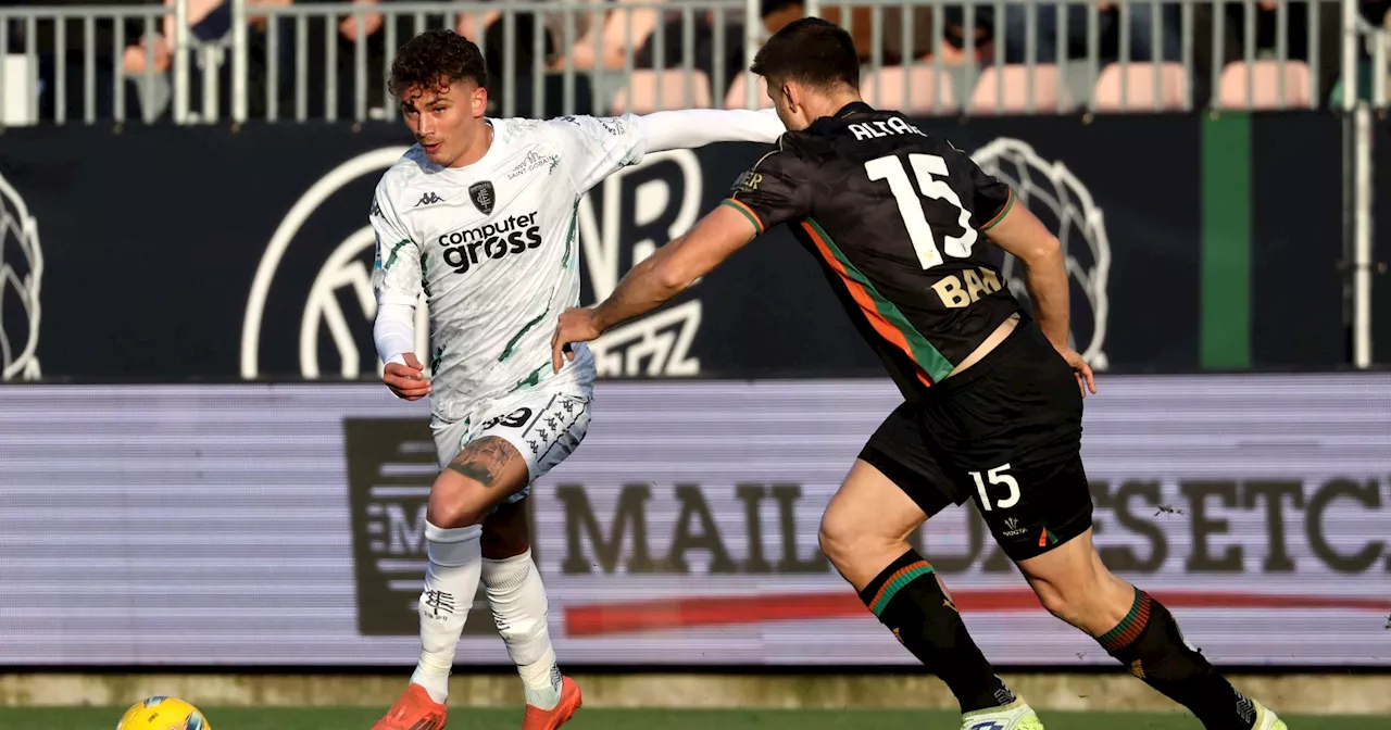 Venezia-Empoli 1-1: Gol di Pohjanpalo e Esposito aprono il nuovo anno