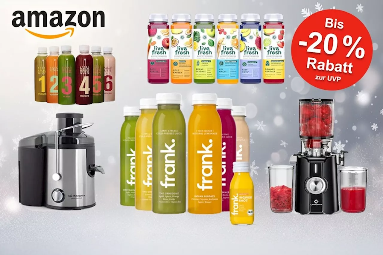 Saftkuren, Suppenkuren und Entsafter Deals bei Amazon: Jetzt Top Winter-Angebote im Sale für deinen Detox