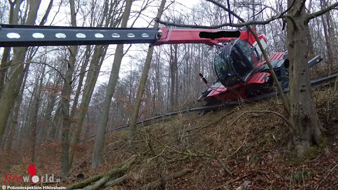 Arbeitsunfall mit Forstmaschine in Bad Salzdetfurth