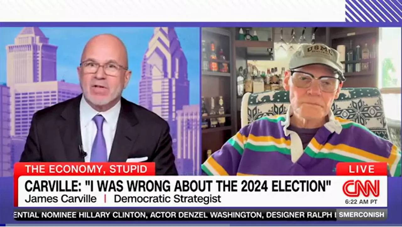 James Carville Admits Kamala Harris Election Prediction Was Wrong