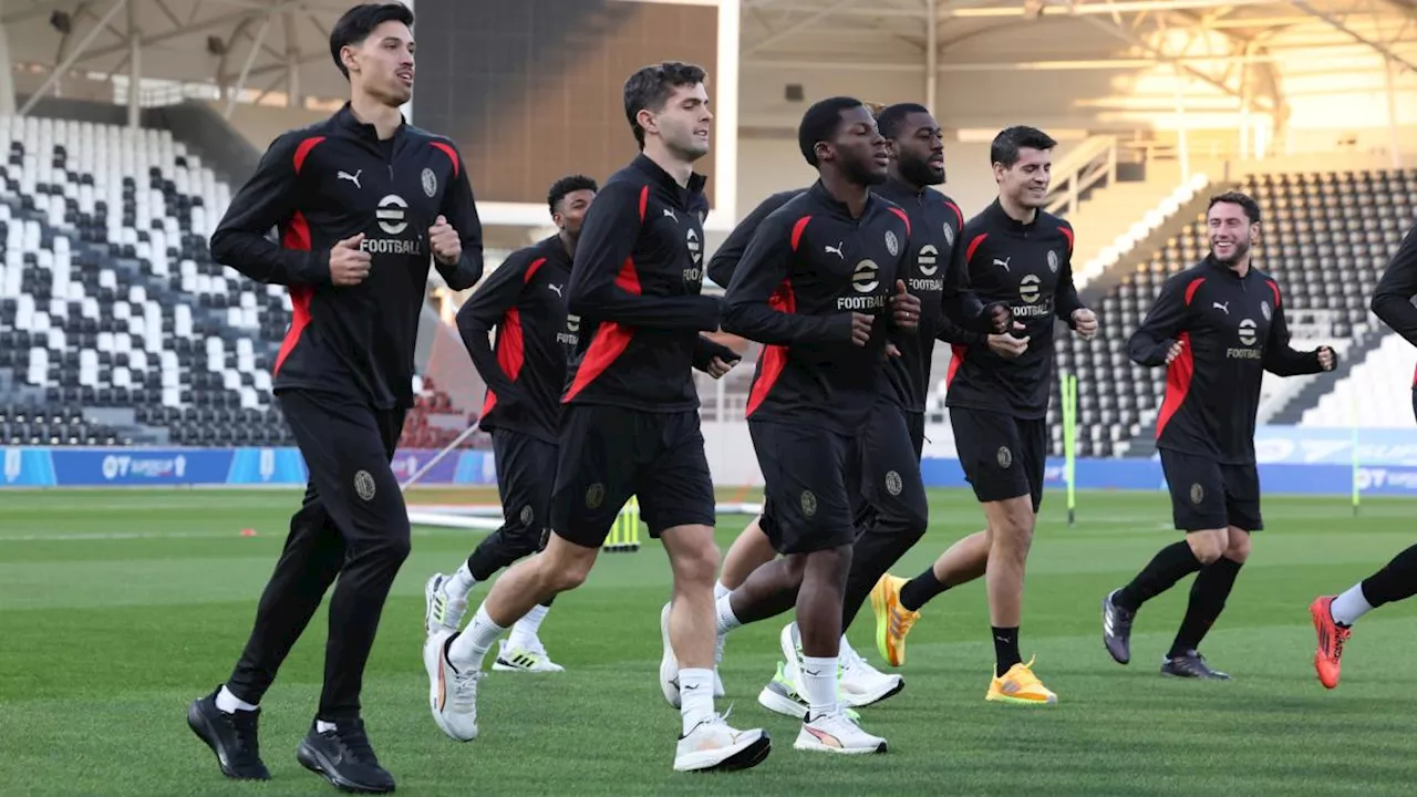 Il Milan cambia campo di allenamento a Riad per la Finale di Supercoppa