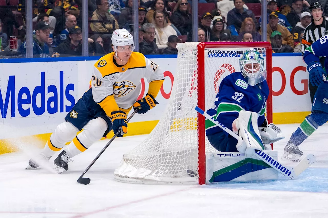 Predators Blank Canucks 3-0