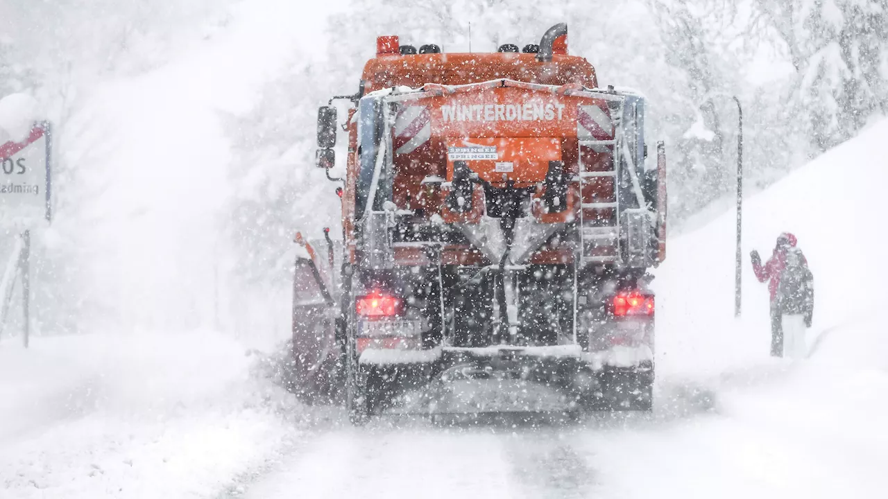 Ruhiges Wetter mit frischem Hauch und Schnee