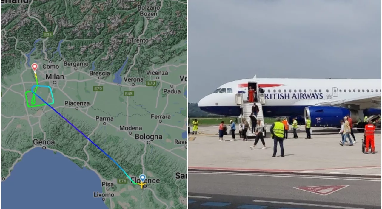 British Airways: Volo da Firenze a Londra deviato per avaria al motore