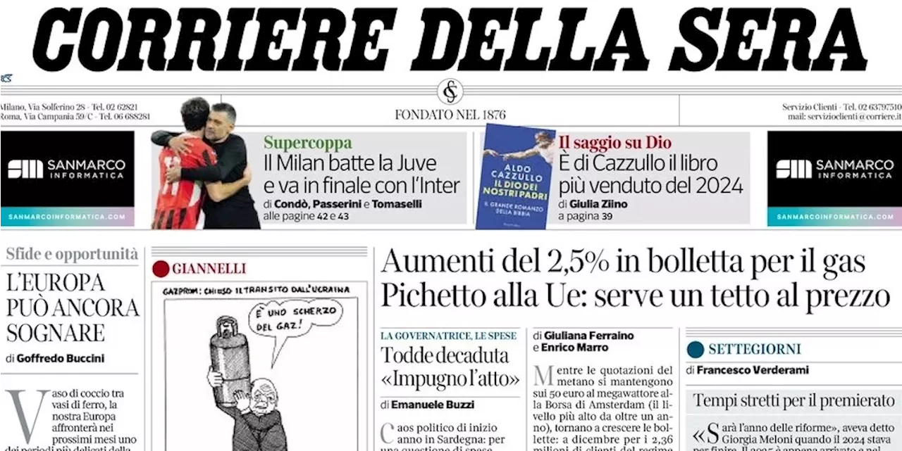 Notizie di oggi: genitori di Cecilia Sala chiedono silenzio stampa, Todde dichiarata decaduta