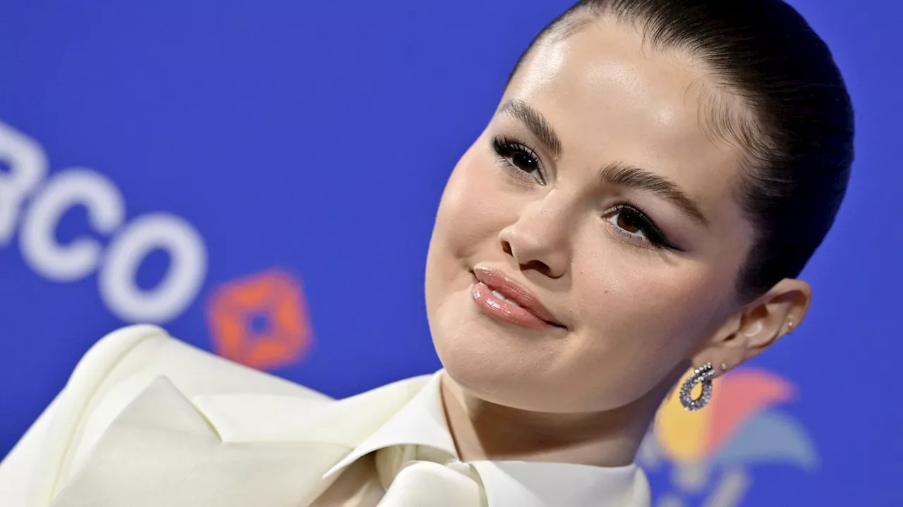 Selena Gomez Wears Bridal-Inspired Menswear to 2025 Palm Springs Film Festival