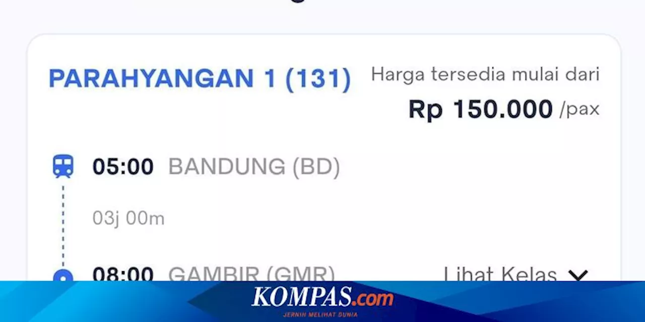 KA Argo Parahyangan Berganti Nama Menjadi KA Parahyangan