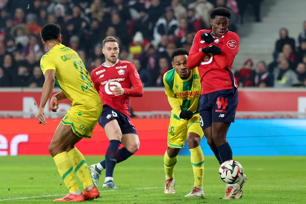 Lille et Nantes finissent en match nul