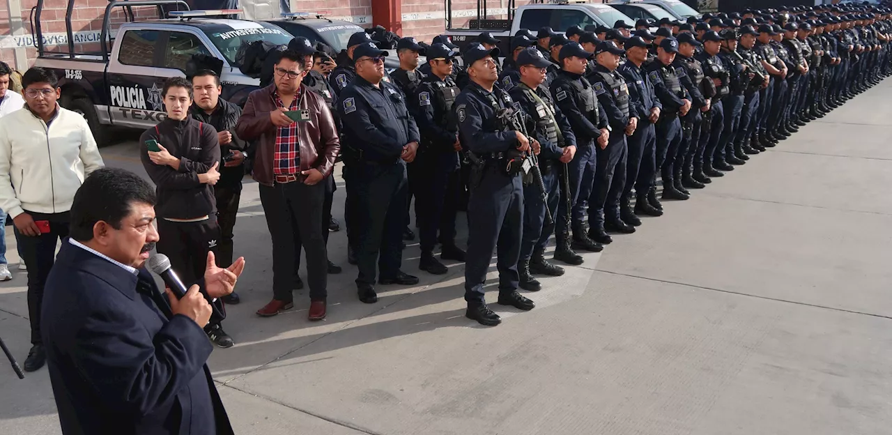 Alcalde de Texcoco realiza primer pase de lista a Seguridad Pública