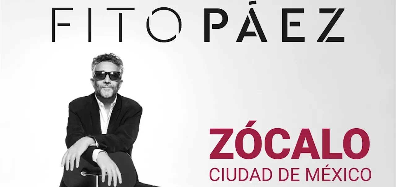 Fito Páez Concierta Gratis en el Zócalo de CDMX