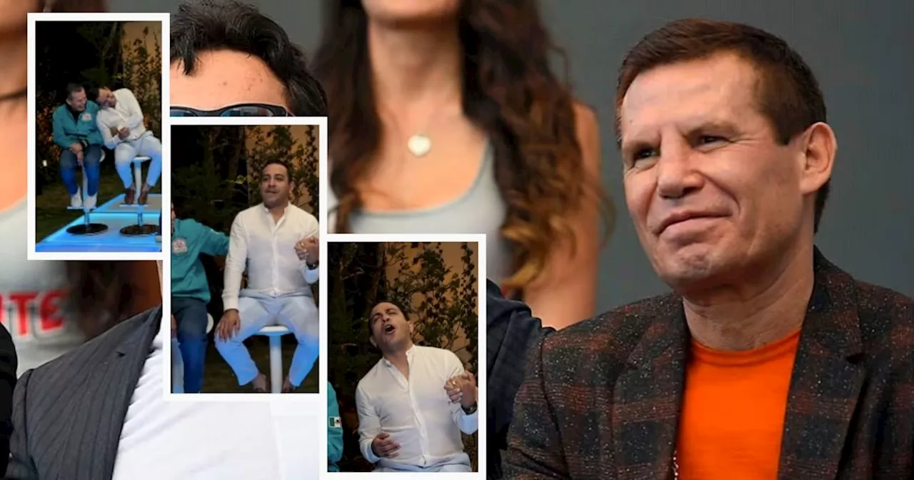 Julio César Chávez golpea a Luis Fernando Peña en Divina Comida