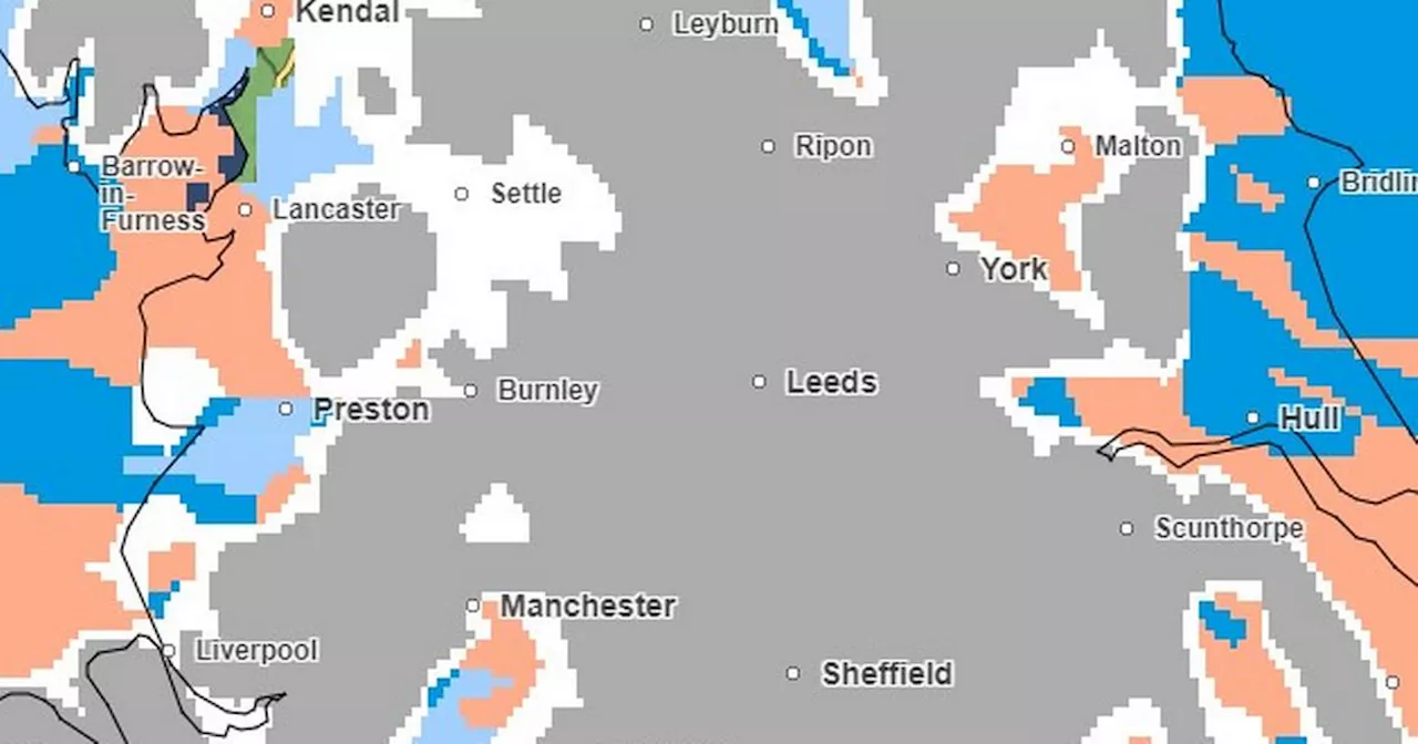 Met Office updates weather maps to show time snow will hit Yorkshire