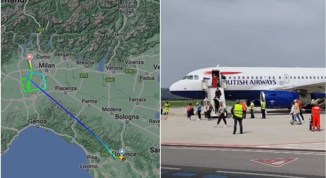 Aereo British Airways deviato a Malpensa per avaria al motore