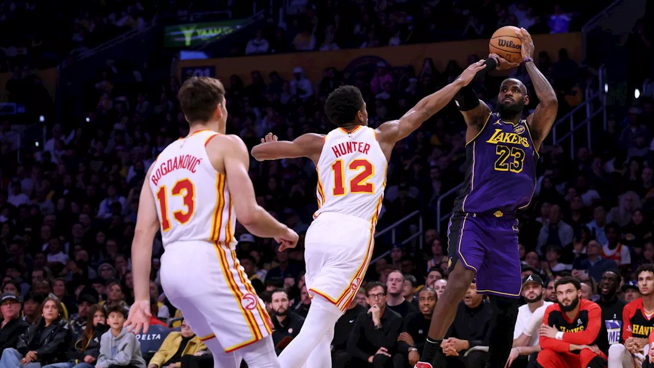 Lakers Gagah Kalahkan Hawks, LeBron James Pecahkan Rekor