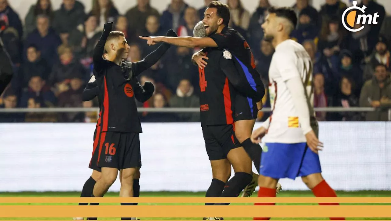 Barcelona goleó al Barbastro en la Copa del Rey