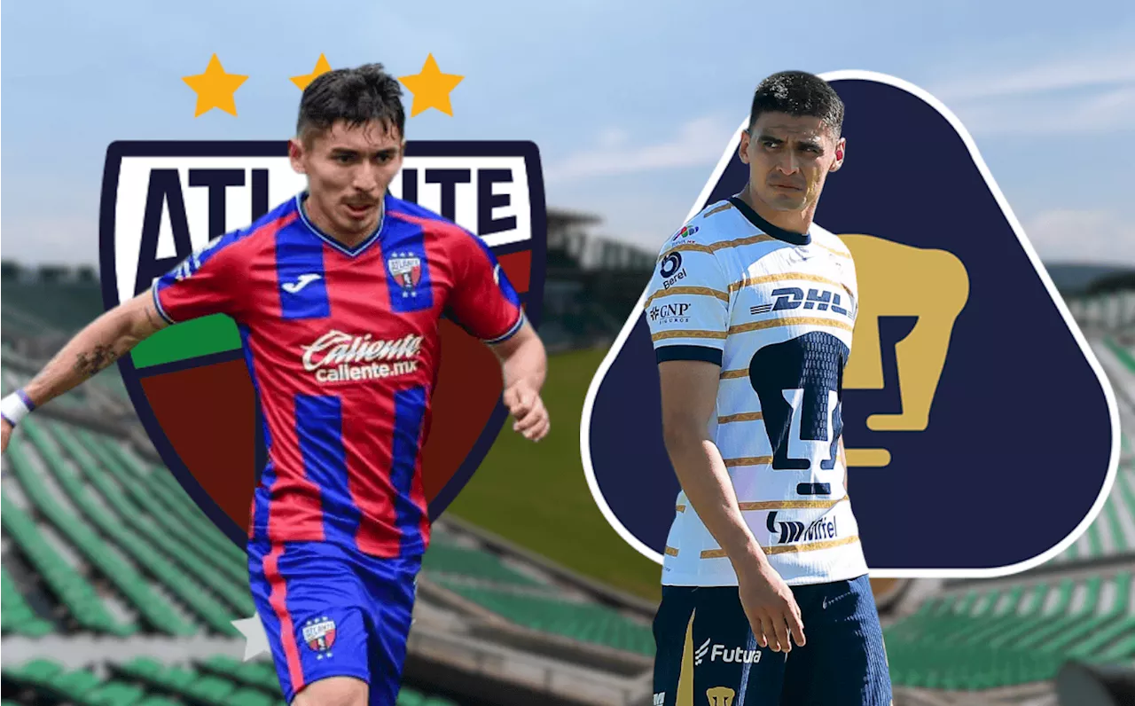 Atlante vs Pumas: ¿A qué hora y dónde VER partido amistoso HOY 2025?