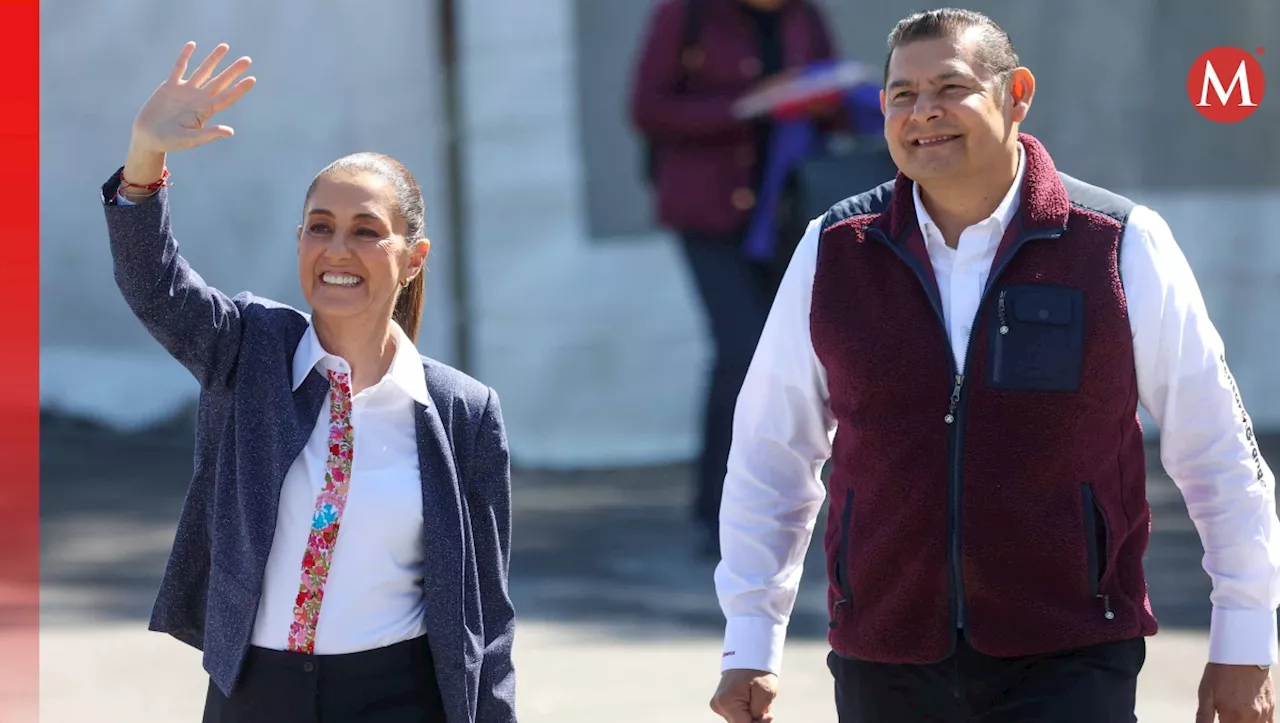 Sheinbaum y Armenta trabajan juntos por el progreso de Puebla